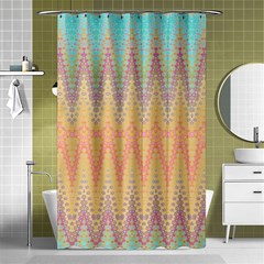 Boho Pastel Colors Shower Curtain 48  X 72  (small)  by SpinnyChairDesigns