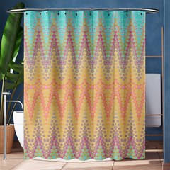 Boho Pastel Colors Shower Curtain 60  X 72  (medium)  by SpinnyChairDesigns