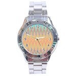 Boho Pastel Colors Stainless Steel Analogue Watch Front