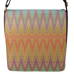 Boho Pastel Colors Flap Closure Messenger Bag (s) by SpinnyChairDesigns