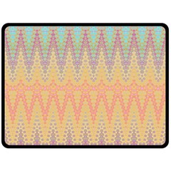 Boho Pastel Colors Double Sided Fleece Blanket (large)  by SpinnyChairDesigns