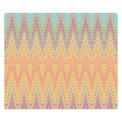 Boho Pastel Colors Double Sided Flano Blanket (small)  by SpinnyChairDesigns