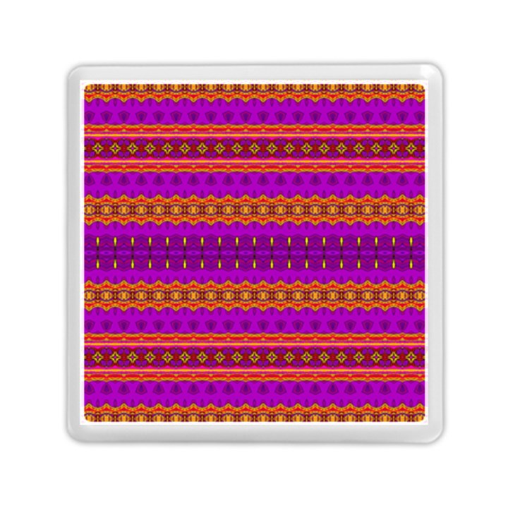 Boho Magenta and Gold Memory Card Reader (Square)