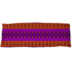 Boho Magenta And Gold Body Pillow Case Dakimakura (two Sides) by SpinnyChairDesigns