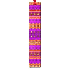 Boho Magenta And Gold Large Book Marks by SpinnyChairDesigns