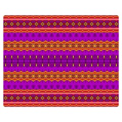 Boho Magenta And Gold Double Sided Flano Blanket (medium)  by SpinnyChairDesigns