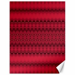 Crimson Red Pattern Canvas 12  X 16  by SpinnyChairDesigns