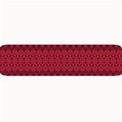 Crimson Red Pattern Large Bar Mats by SpinnyChairDesigns