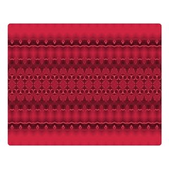 Crimson Red Pattern Double Sided Flano Blanket (large)  by SpinnyChairDesigns