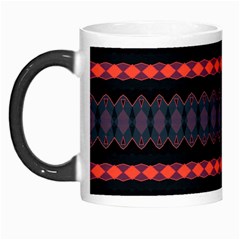 Boho Orange Black Morph Mugs by SpinnyChairDesigns