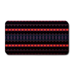 Boho Orange Black Medium Bar Mats by SpinnyChairDesigns