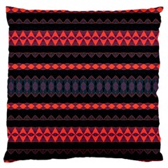 Boho Orange Black Standard Flano Cushion Case (two Sides)