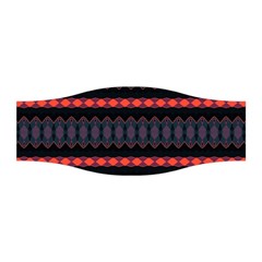 Boho Orange Black Stretchable Headband by SpinnyChairDesigns