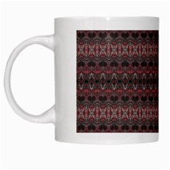 Boho Wine Grey White Mugs