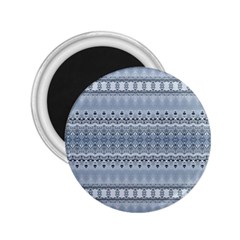 Boho Faded Blue Grey 2 25  Magnets by SpinnyChairDesigns