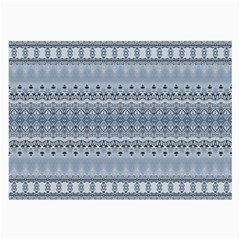 Boho Faded Blue Grey Large Glasses Cloth (2 Sides) by SpinnyChairDesigns