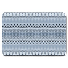 Boho Faded Blue Grey Large Doormat 