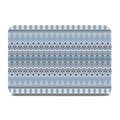 Boho Faded Blue Grey Plate Mats by SpinnyChairDesigns