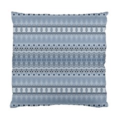 Boho Faded Blue Grey Standard Cushion Case (one Side) by SpinnyChairDesigns