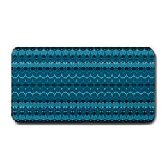 Boho Teal Pattern Medium Bar Mats by SpinnyChairDesigns