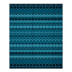 Boho Teal Pattern Shower Curtain 60  X 72  (medium)  by SpinnyChairDesigns