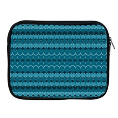 Boho Teal Pattern Apple Ipad 2/3/4 Zipper Cases by SpinnyChairDesigns