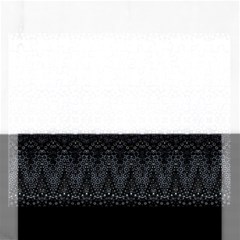 Boho Black And Silver Rectangular Jigsaw Puzzl by SpinnyChairDesigns