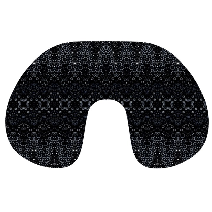 Boho Black and Silver Travel Neck Pillow