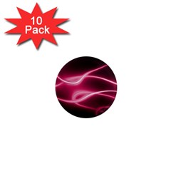 Neon Pink Glow 1  Mini Magnet (10 Pack)  by SpinnyChairDesigns