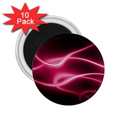 Neon Pink Glow 2 25  Magnets (10 Pack)  by SpinnyChairDesigns