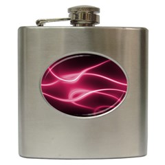 Neon Pink Glow Hip Flask (6 Oz) by SpinnyChairDesigns