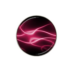 Neon Pink Glow Hat Clip Ball Marker by SpinnyChairDesigns