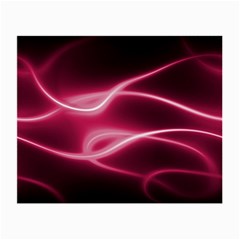 Neon Pink Glow Small Glasses Cloth by SpinnyChairDesigns