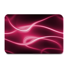 Neon Pink Glow Plate Mats by SpinnyChairDesigns