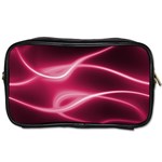 Neon Pink Glow Toiletries Bag (Two Sides) Front