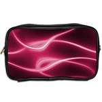 Neon Pink Glow Toiletries Bag (Two Sides) Back