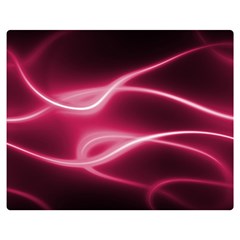 Neon Pink Glow Double Sided Flano Blanket (medium)  by SpinnyChairDesigns