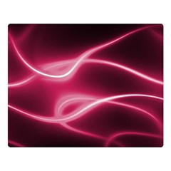 Neon Pink Glow Double Sided Flano Blanket (large)  by SpinnyChairDesigns