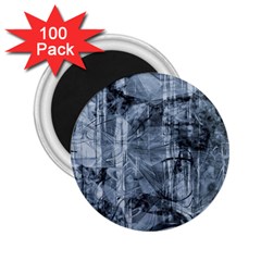 Faded Blue Texture 2 25  Magnets (100 Pack)  by SpinnyChairDesigns