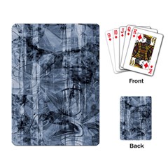 Faded Blue Texture Playing Cards Single Design (rectangle) by SpinnyChairDesigns