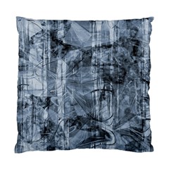 Faded Blue Texture Standard Cushion Case (one Side) by SpinnyChairDesigns