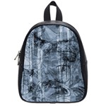 Faded Blue Texture School Bag (Small) Front