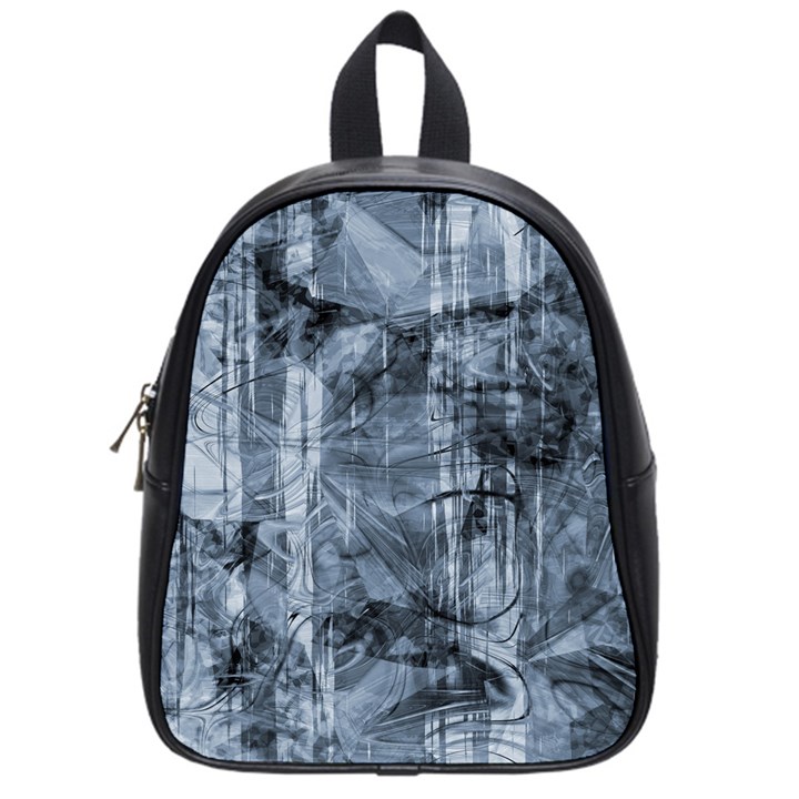 Faded Blue Texture School Bag (Small)