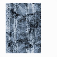 Faded Blue Texture Large Garden Flag (two Sides) by SpinnyChairDesigns