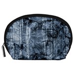 Faded Blue Texture Accessory Pouch (Large) Front