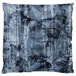 Faded Blue Texture Standard Flano Cushion Case (One Side) Front