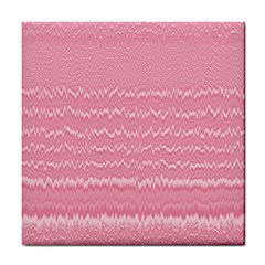 Boho Pink Stripes Tile Coaster by SpinnyChairDesigns