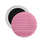 Boho Pink Stripes 2.25  Magnets Front