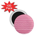 Boho Pink Stripes 1.75  Magnets (100 pack)  Front