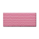 Boho Pink Stripes Hand Towel Front